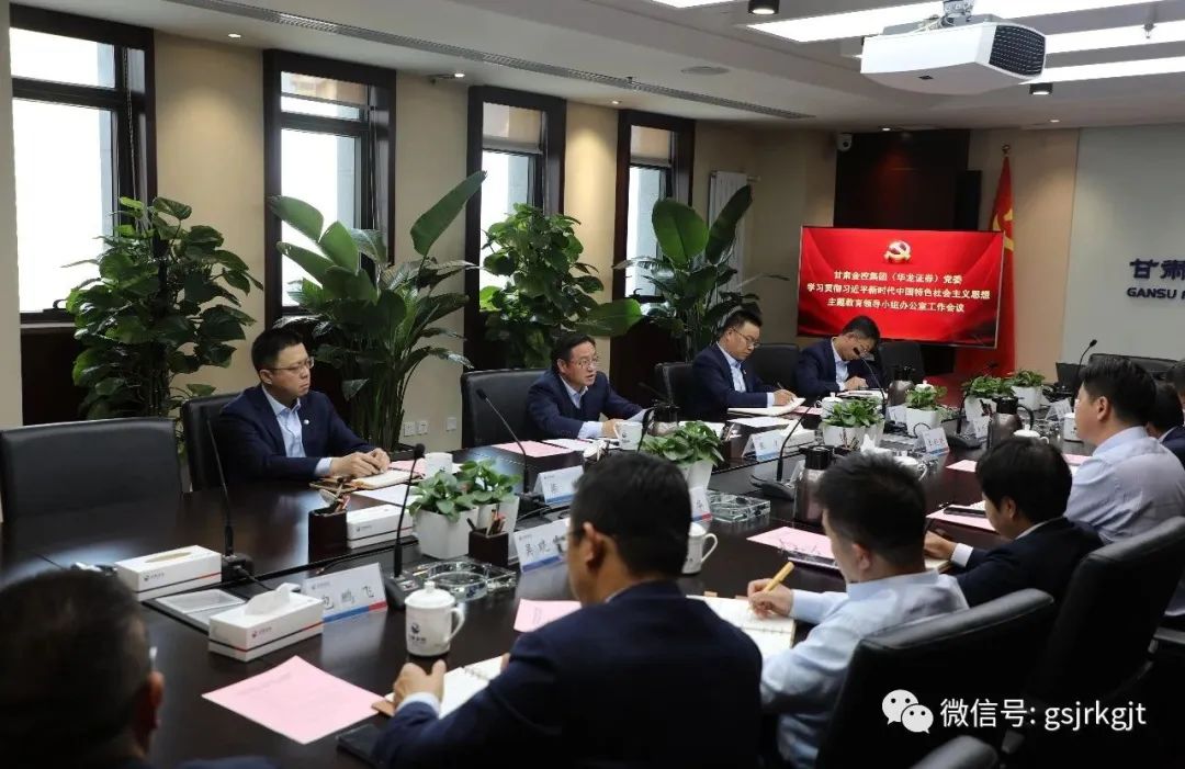 球友会·千亿球友会(中国)官方网（华龙证券）党委主题教育领导小组办公室召开第二次工作会议